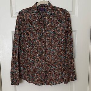 J. Crew Liberty Collection Women's Floral Button Down Shirt - Multicolor